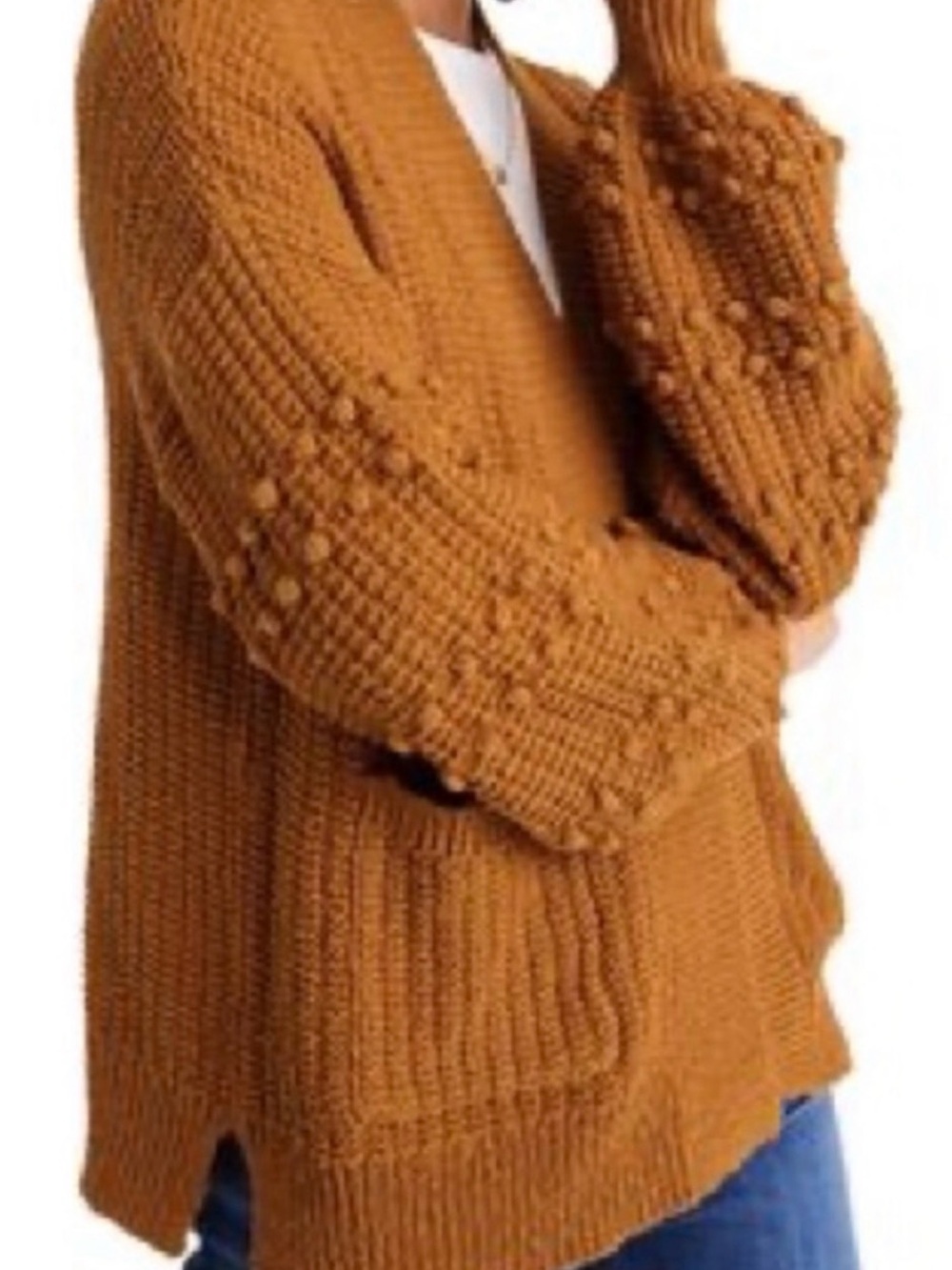 Madewell Bobble Cardigan Sweater With Pockets Size Medium